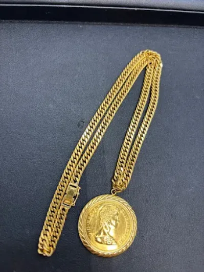 喜平ネックレス コイン付き_貴金属