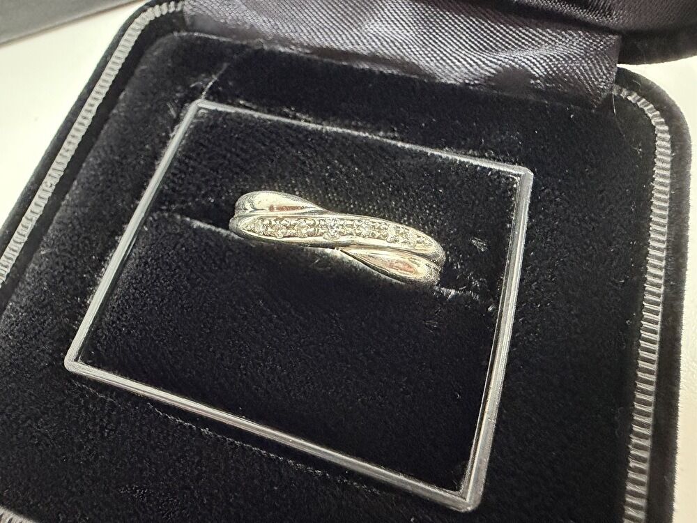 Pt900メレダイヤ付リング