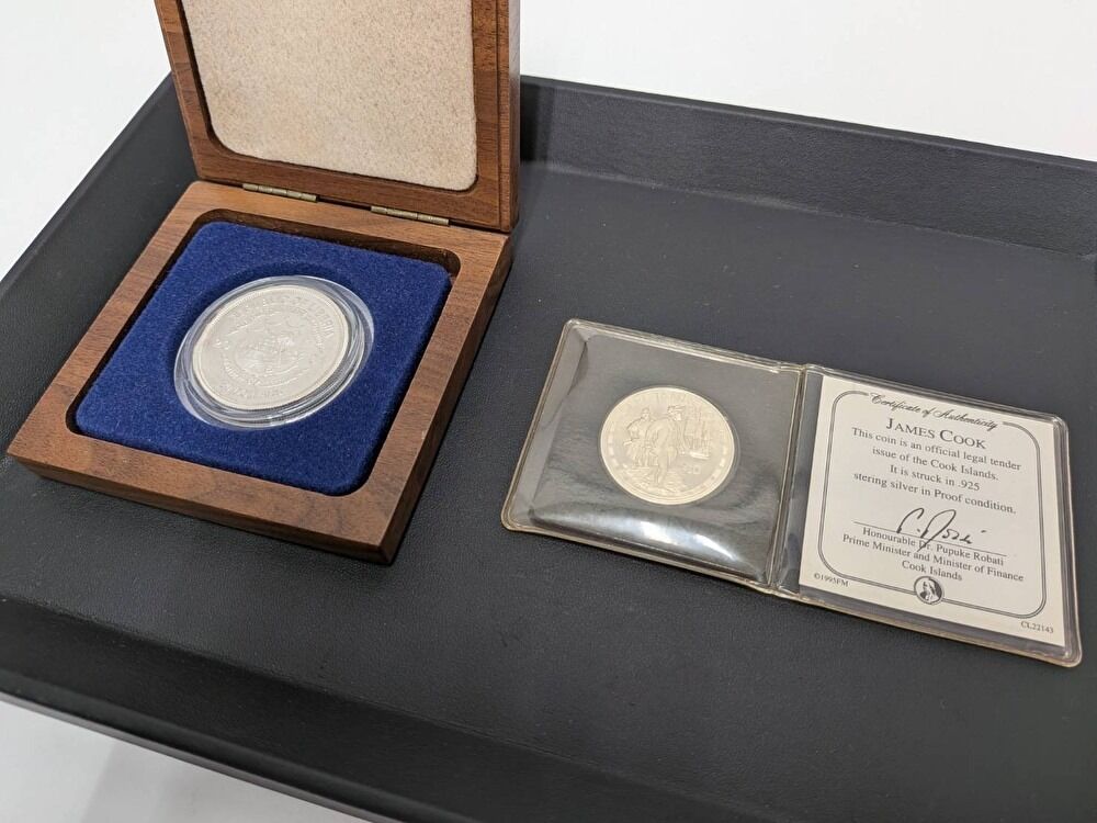 キャプテンクック記念銀貨 リベリア共和国天皇家 新宮様御誕生記念銀貨